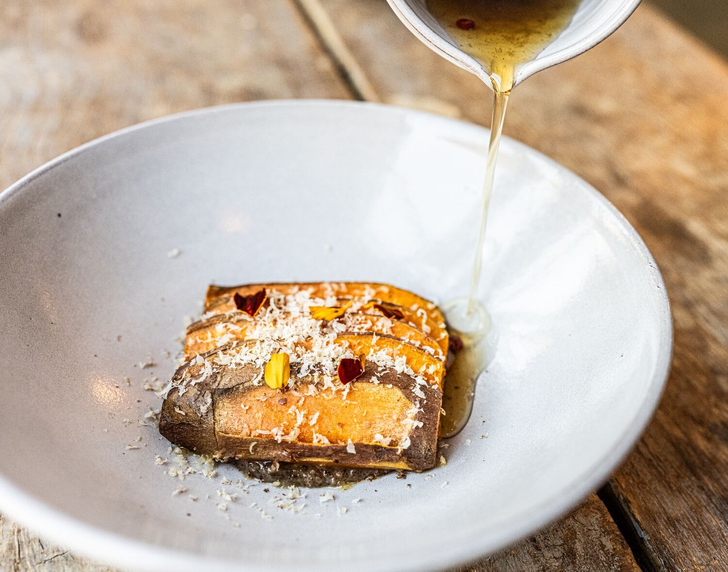 Brown Butter Roasted Sweet Potatoes