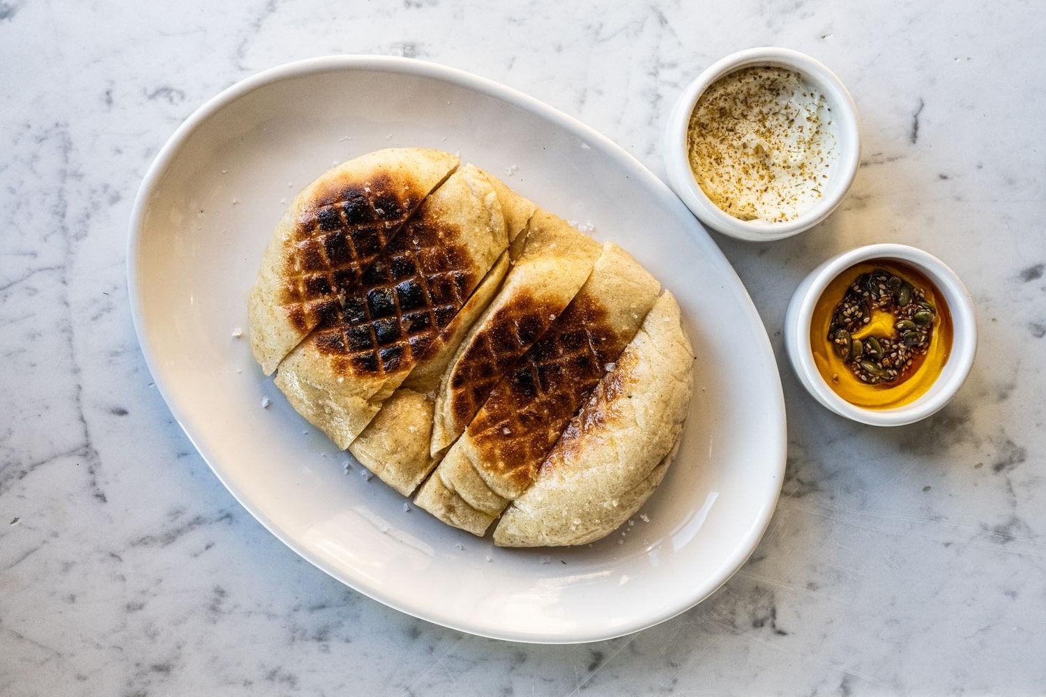 Grilled Sourdough Flatbread