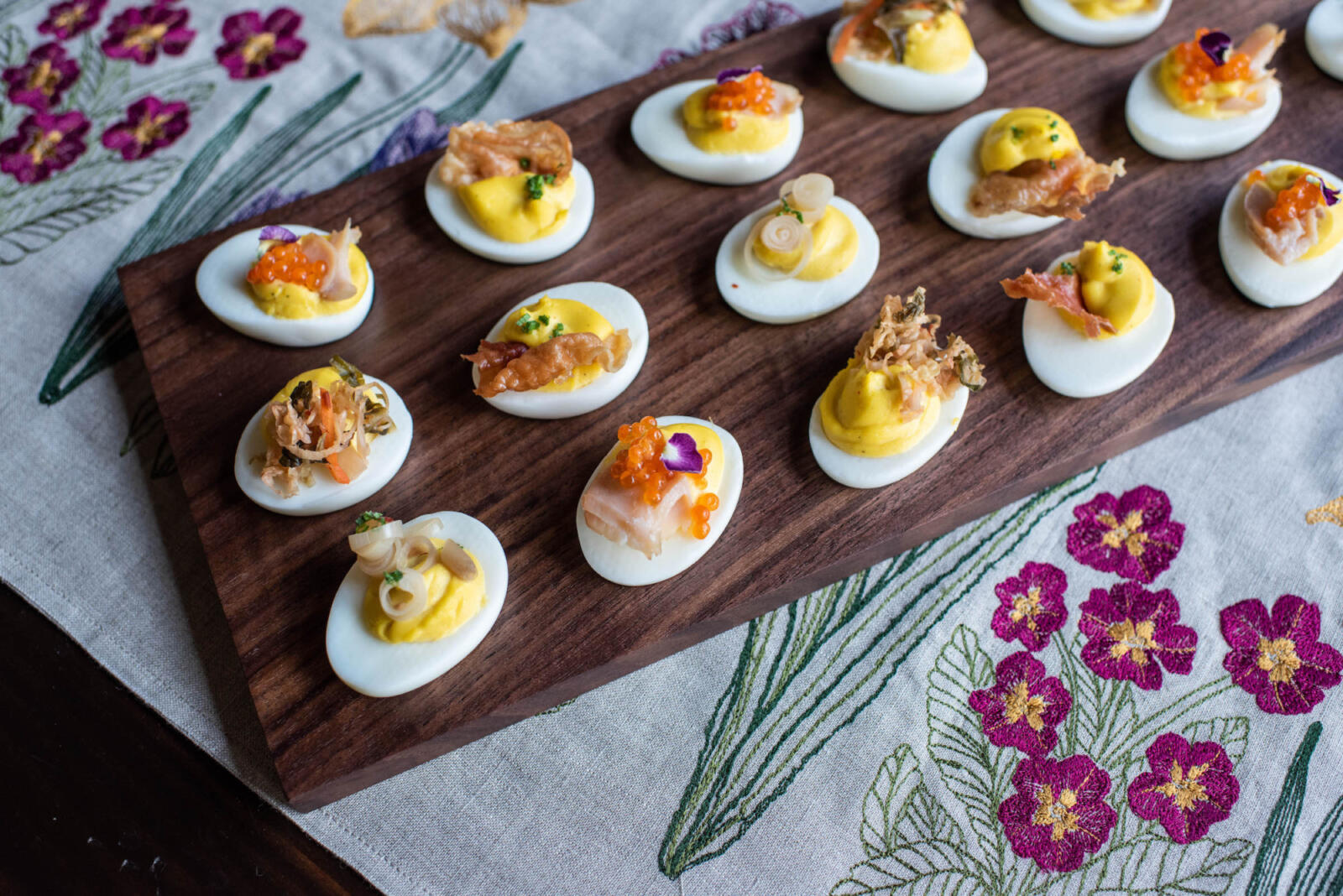 Deviled Eggs Five Ways, Executive Chef Josh Feathers