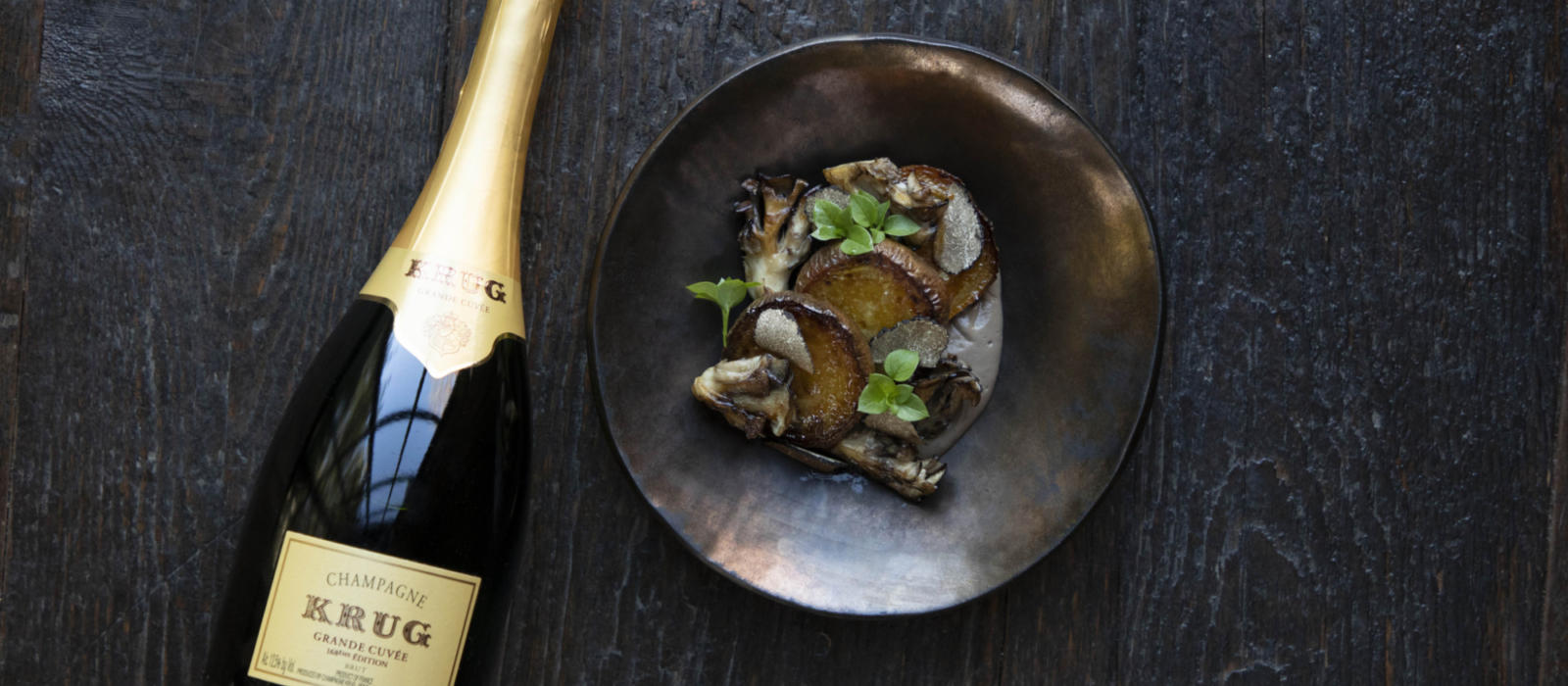 Roasted Golden Beet with Mushrooms and Pine Bud Syrup