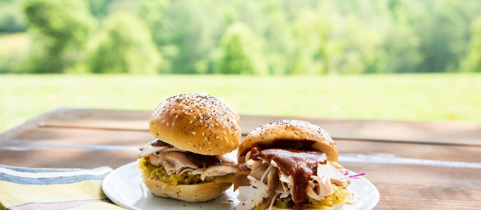 Smoked Pork Collar Sandwiches