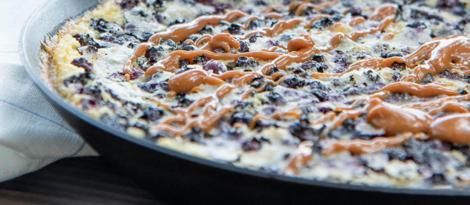 Blueberry Clafoutis with Sheep’s Milk Caramel