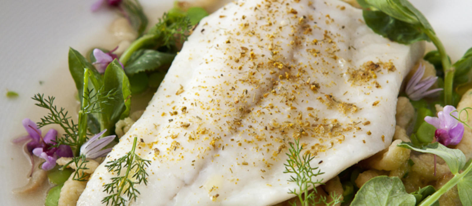 Le Creuset Kitchen Sessions with Chef Joseph Lenn and Poached Turbot with Spring Chive Spatzle