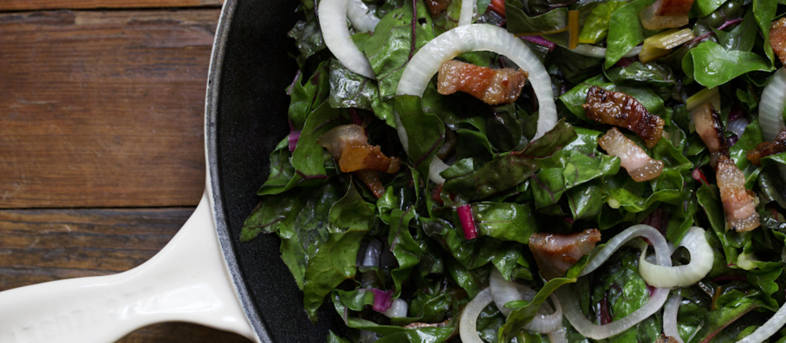 Swiss Chard with Blackberry Farm Guanciale