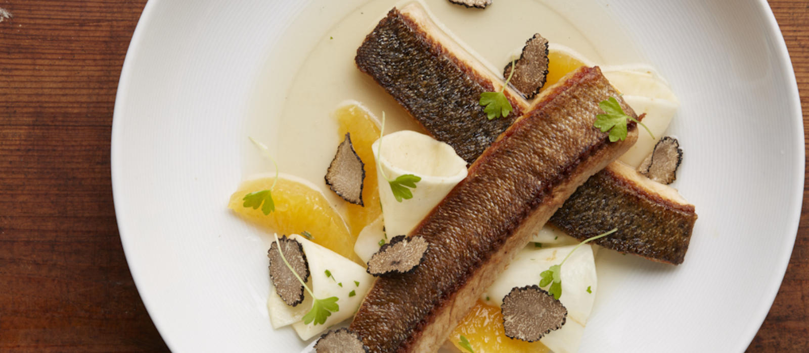 Sunburst Trout with Celery Root