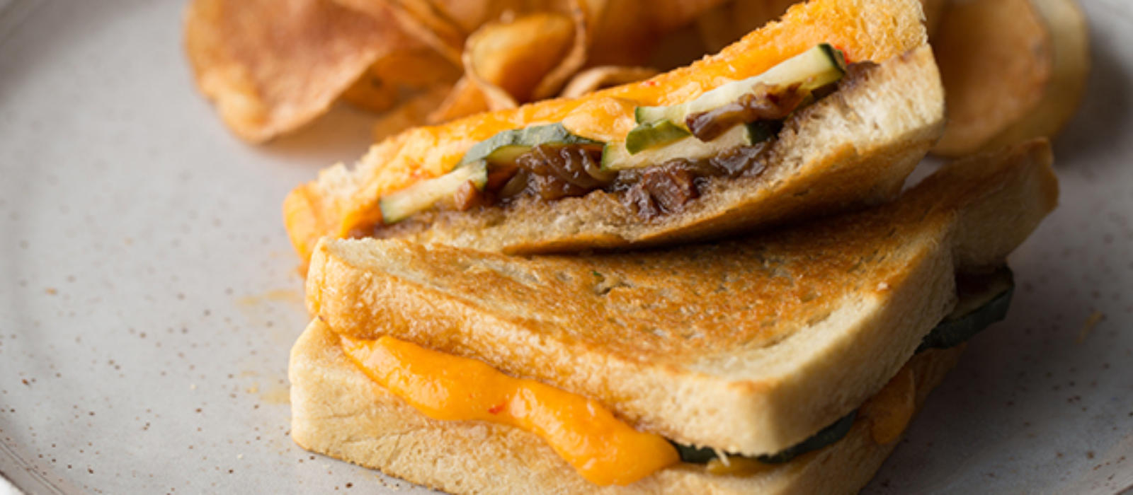 Grilled Pimento Cheese with Pickles and Bacon Jam Blackberry Magazine