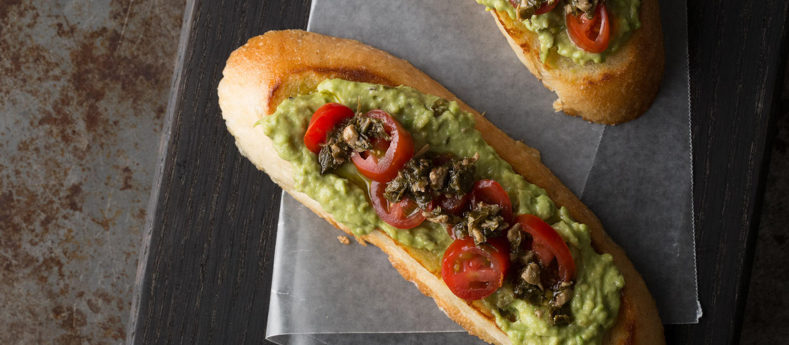Basil Pesto Avocado Toast with Tomatoes