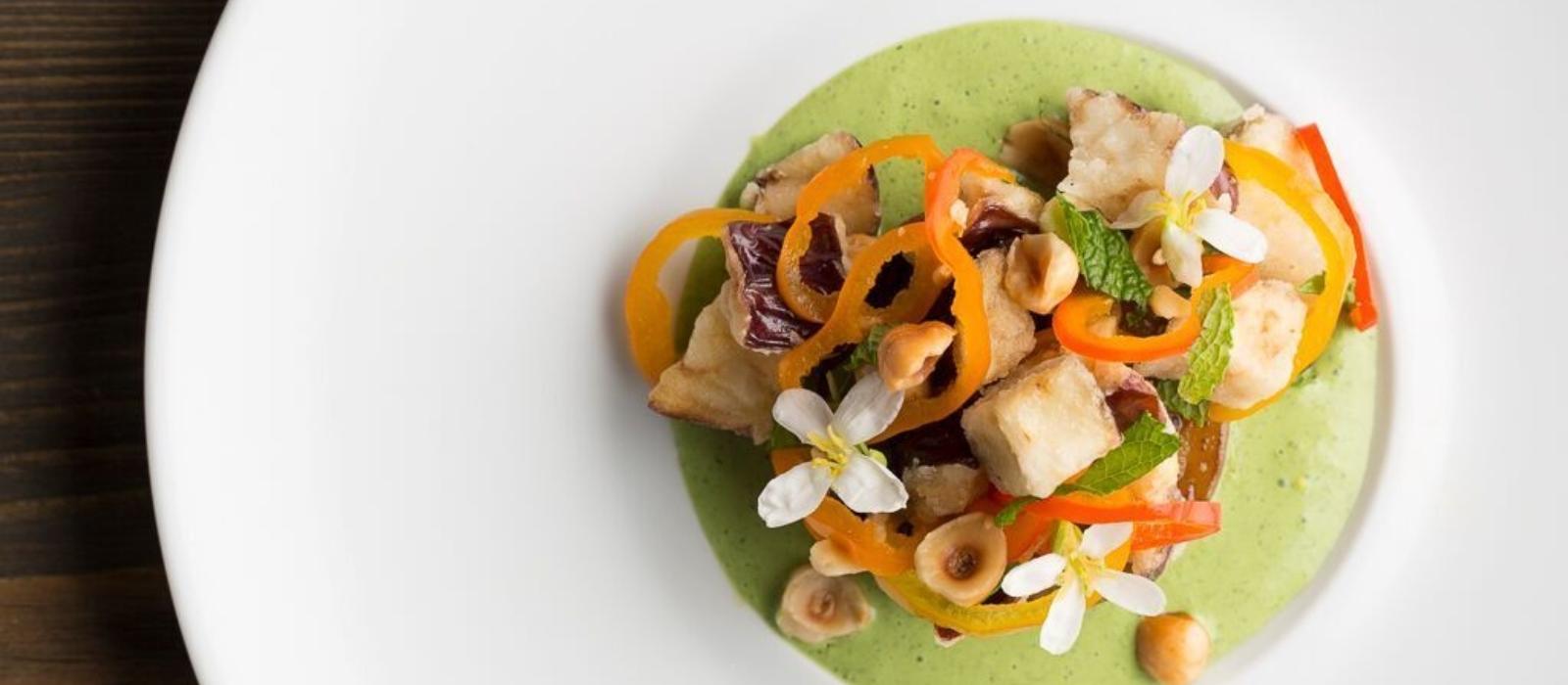 Honey Roasted Eggplant in Dill Yogurt Sauce