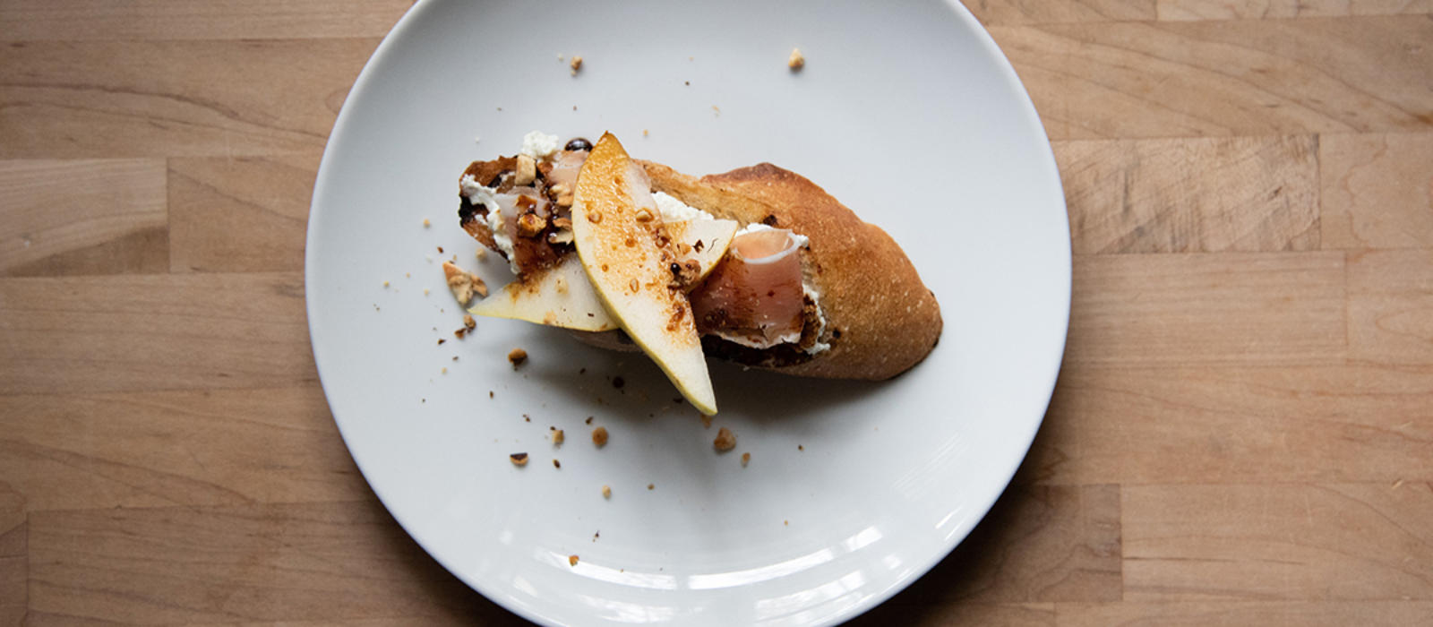 Honey Thyme Brebis and Pear Toast