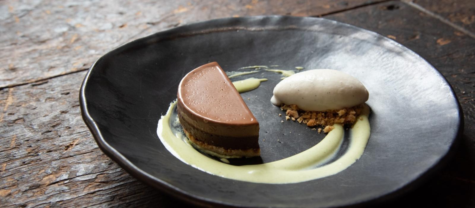 Chocolate Hazelnut Tart & Mountain Mint Ice Cream