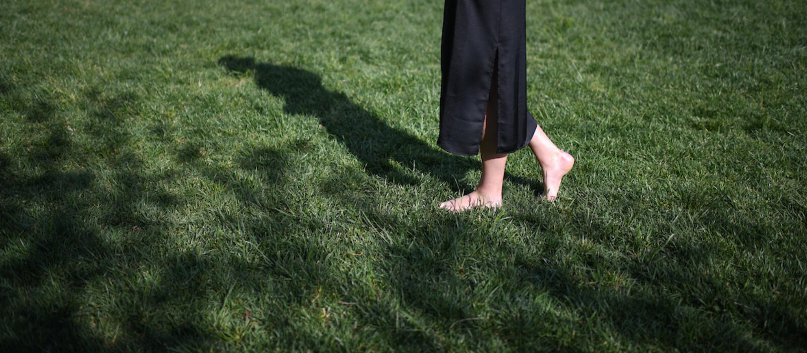 Did you know there's health benefits to walking barefoot in the grass?