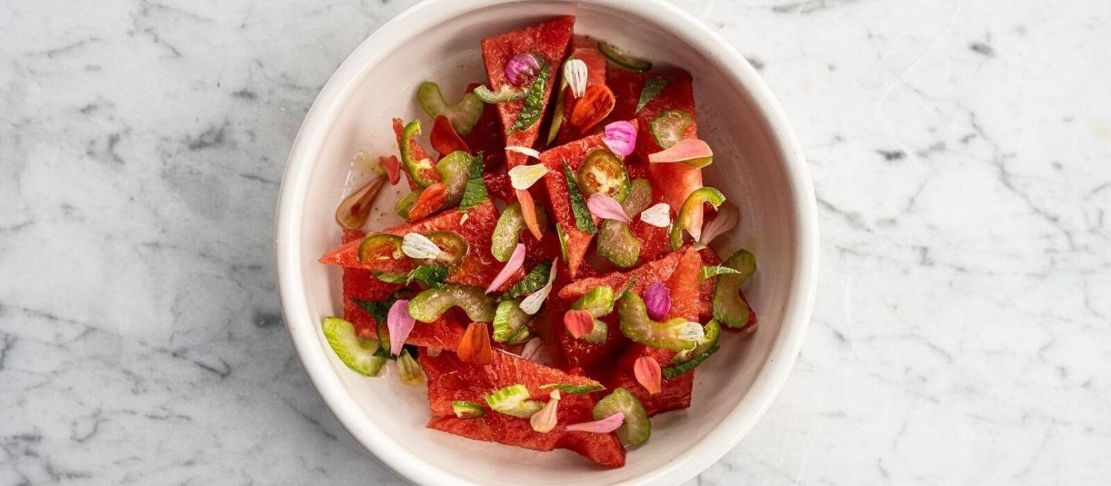 Watermelon and Celery Salad