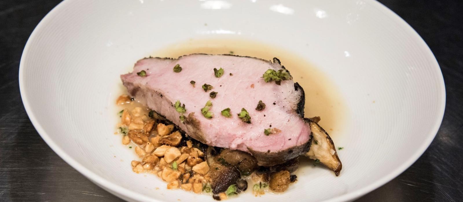 Wood Grilled Pork and Green Tomato