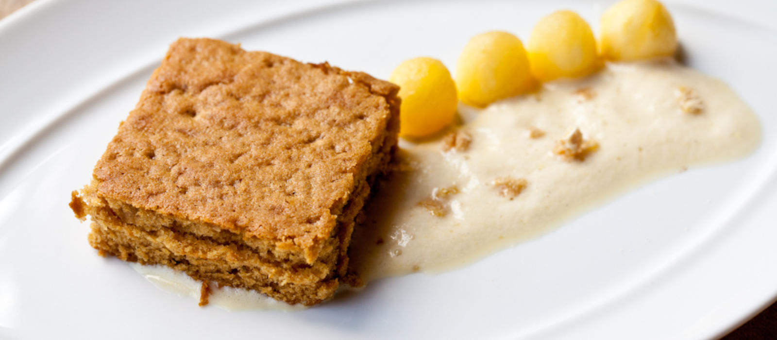 Buttermilk Gingerbread and Pears