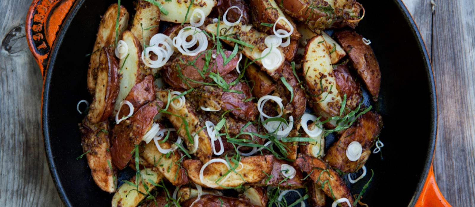 Le Creuset Kitchen Sessions with Chef Josh Feathers and Roasted Potato and Mountain Ramps