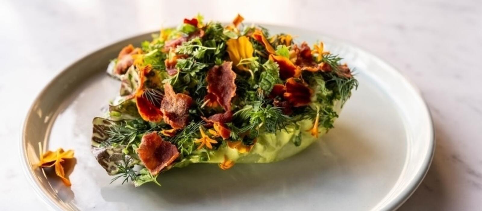 wedge salad with green goddess dressing Wedge Salad with Green Goddess Dressing