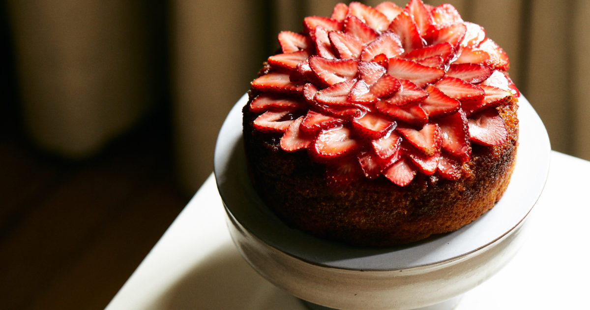 Strawberry Polenta Cake Blackberry Magazine