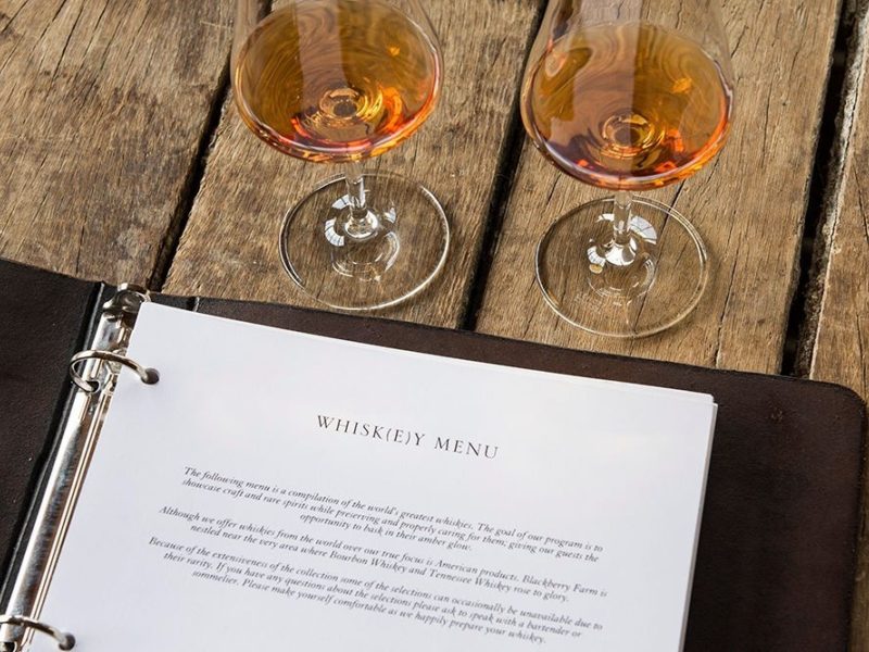 The Barn Bar Whiskey List