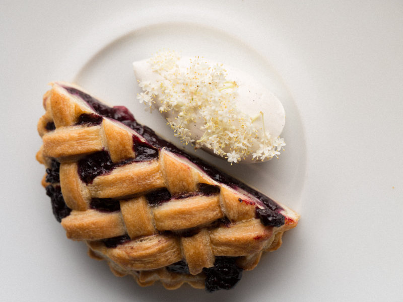 Blueberry and Elderflower Pie