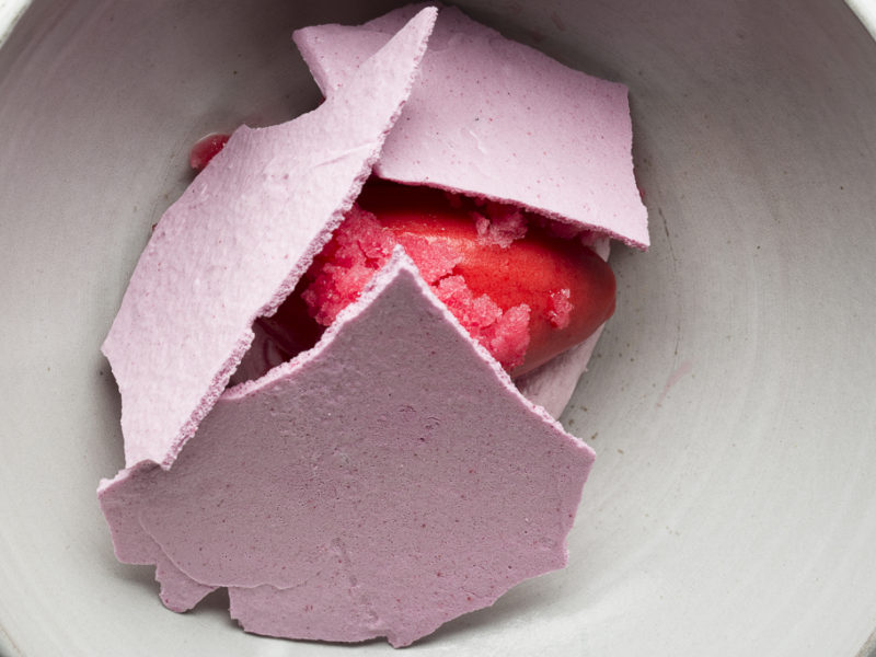 Raspberry and Hibiscus Pavlova