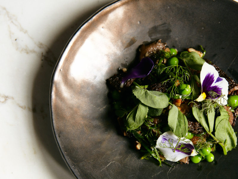 Roasted Mushroom Salad with Garden Herbs