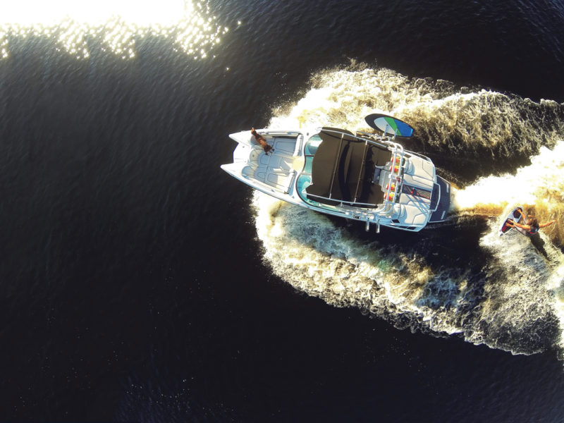 Wakesurfing at Blackberry