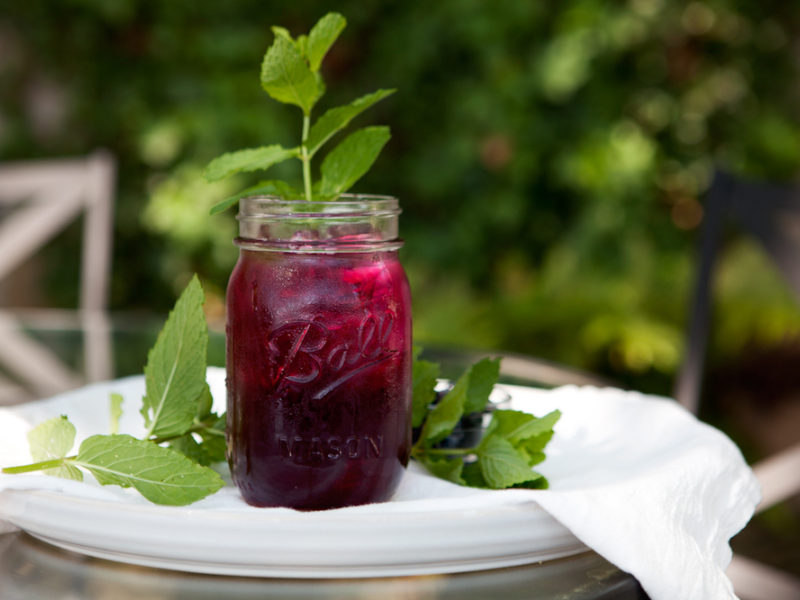 Blueberry Mint Tea