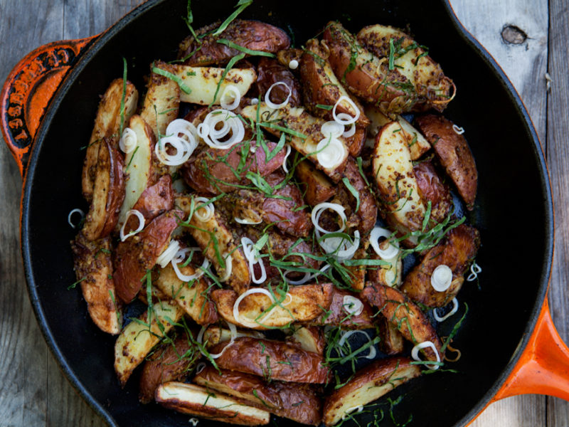 Le Creuset Kitchen Sessions with Chef Josh Feathers and Roasted Potato and Mountain Ramps