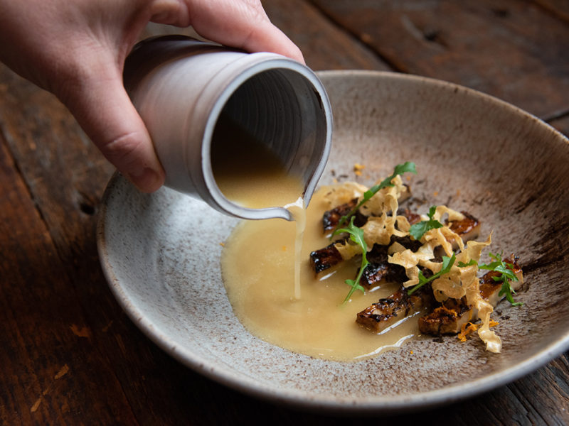 Shagbark Hickory Glazed Celery Root