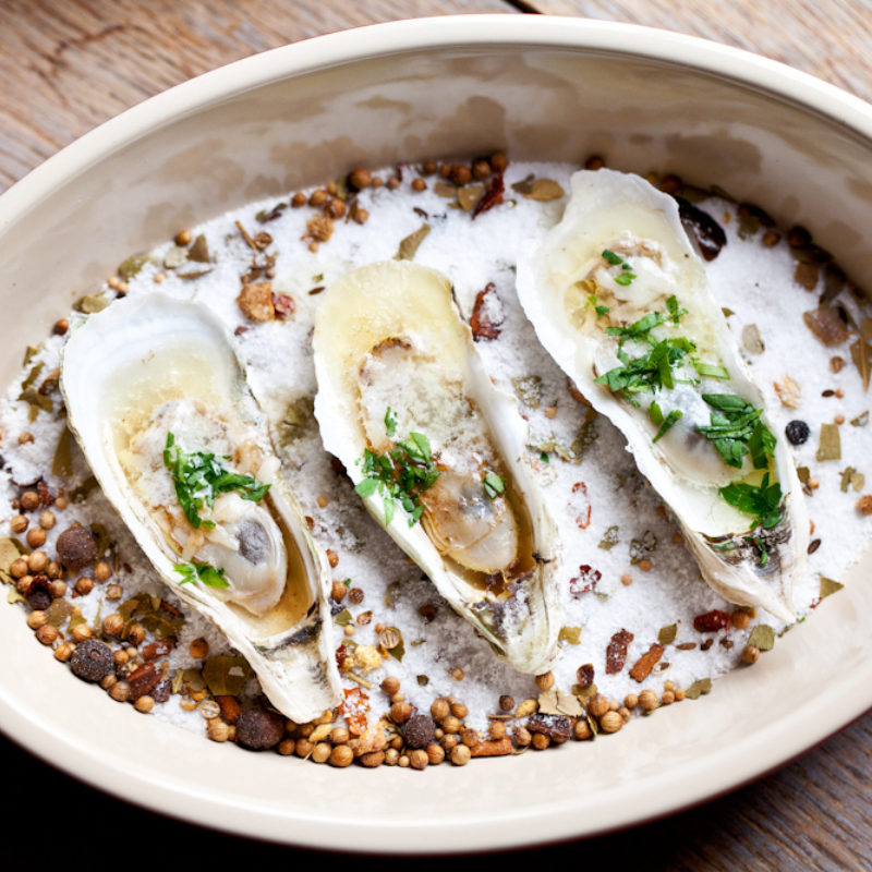 Le Creuset Kitchen Sessions with Chef Joseph Lenn and Roasted Oysters
