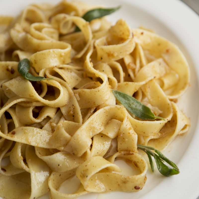 Fettuccini with Blackberry Farm Black Walnut Butter Sauce