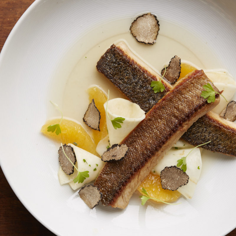 Sunburst Trout with Celery Root