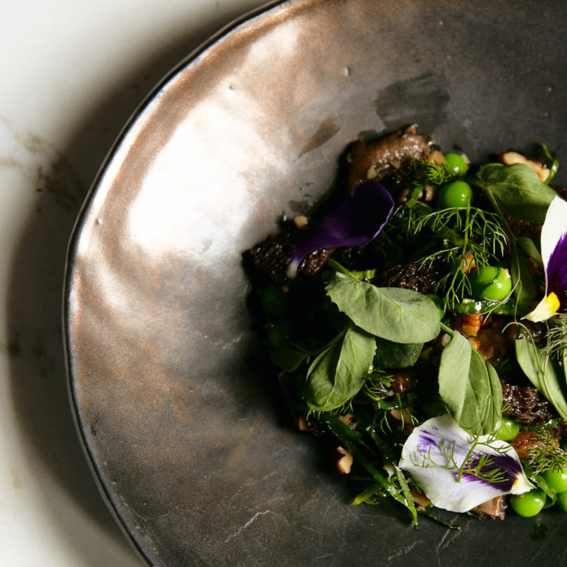 Roasted Mushroom Salad with Garden Herbs