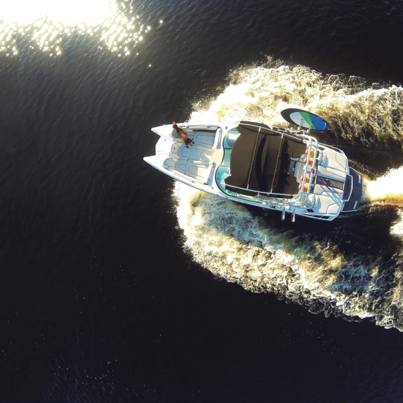 Wakesurfing at Blackberry