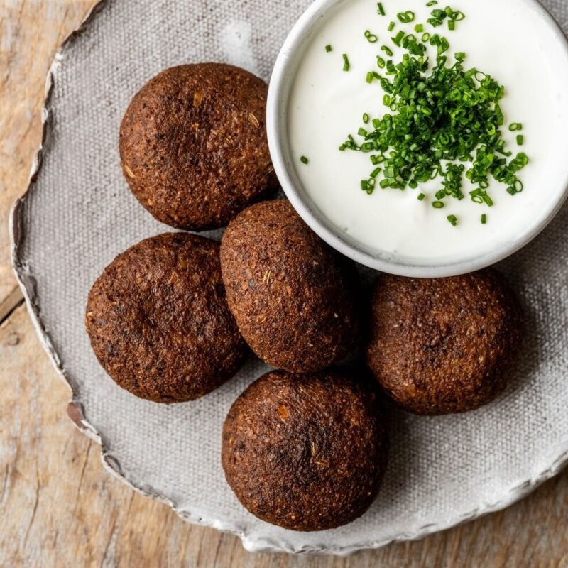 Mushroom and Pecan Fritters