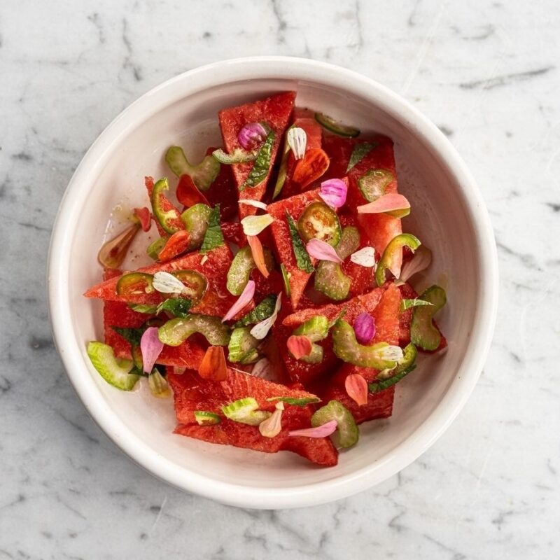 Watermelon and Celery Salad