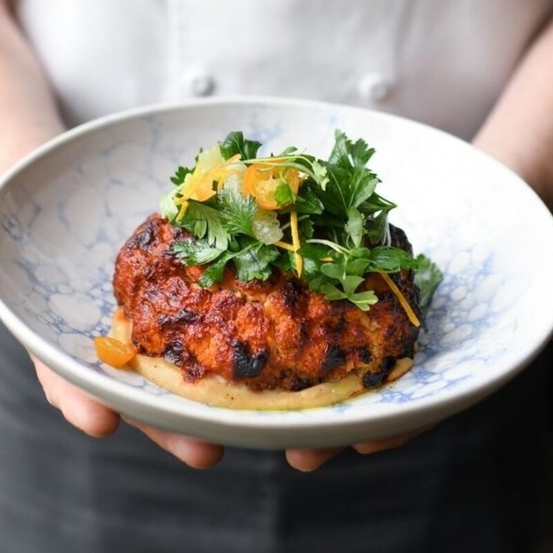 Harissa Roasted Cauliflower