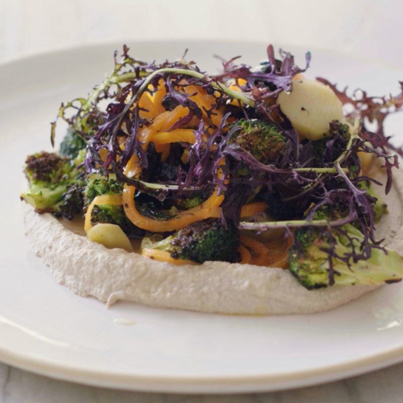 Charred Broccoli Salad with Honey Citrus Vinaigrette