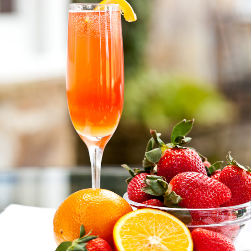 Virgin Orange Strawberry Mimosa