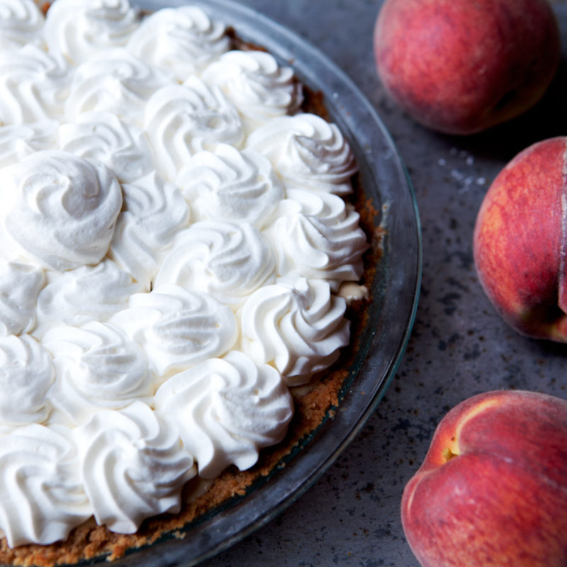 Peach Ice Box Pie
