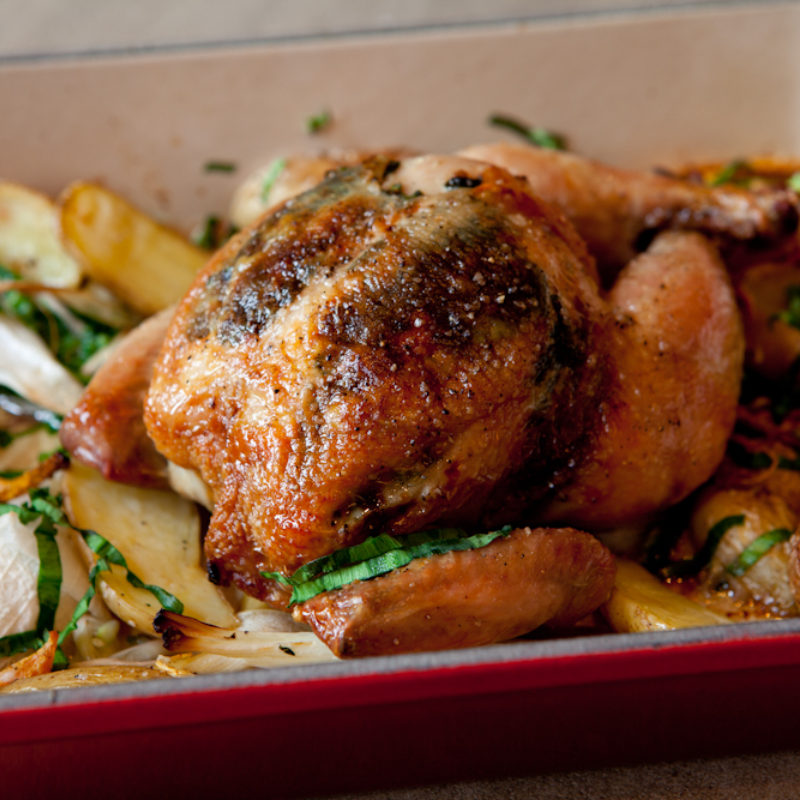 Le Creuset Kitchen Sessions with Chef Joseph Lenn and Roasted Chicken
