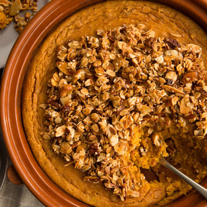 Sweet Potato Casserole with Blackberry Farm Grain and Nut Granola