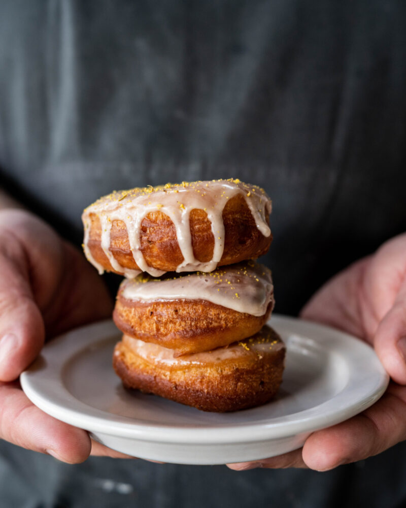 Apple Fennel Doughnuts