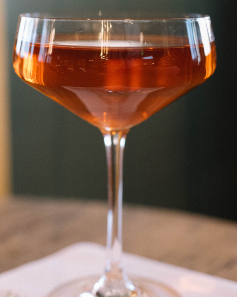 Sazerac and Martini