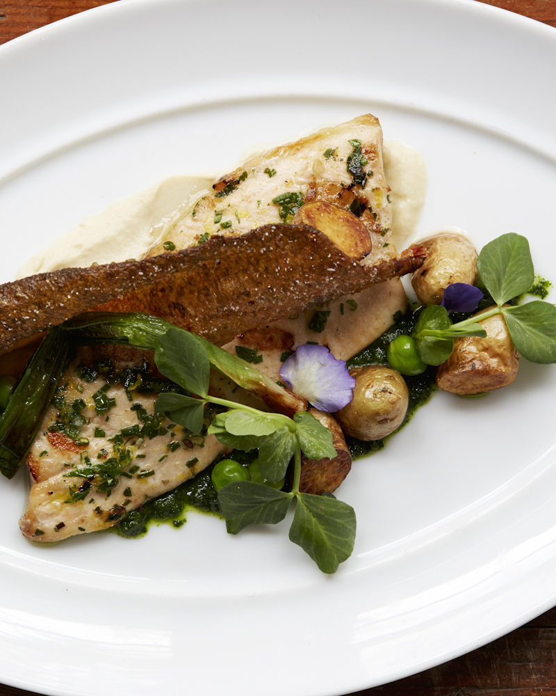 Grilled Carolina Trout with Fingerling Potatoes