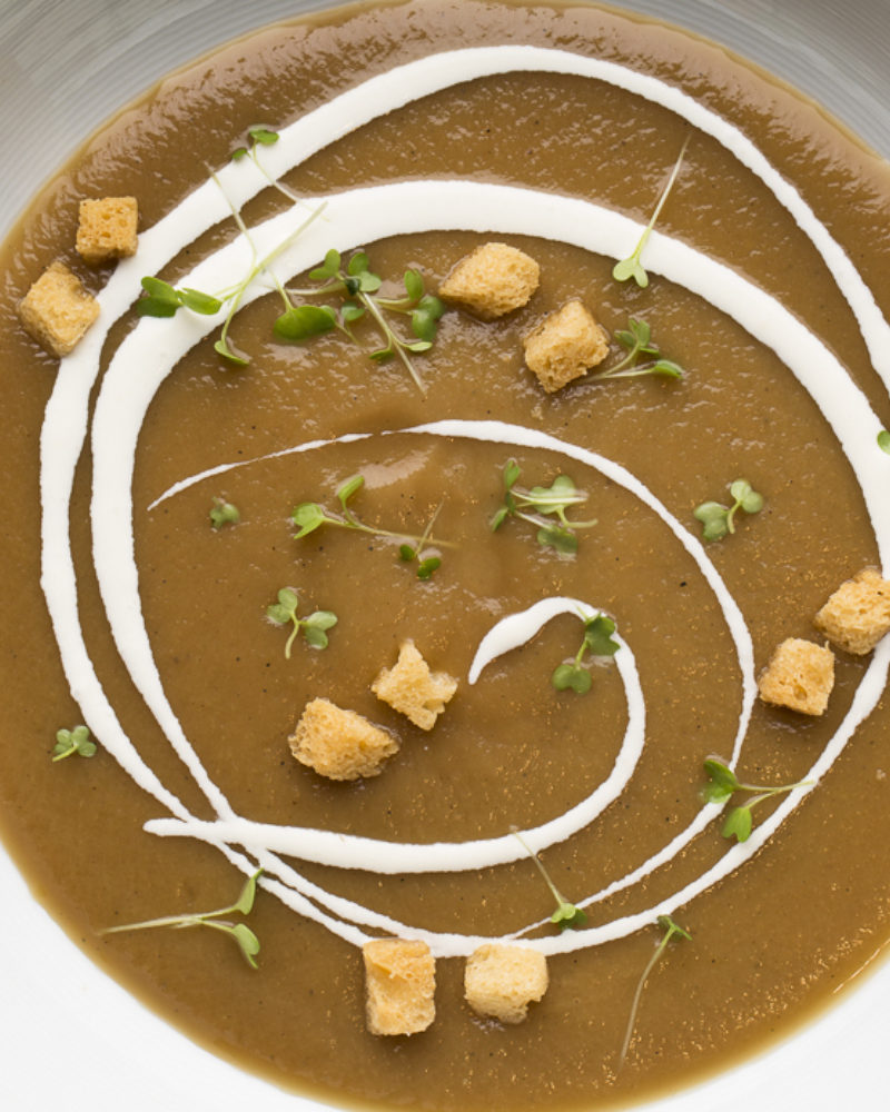 Caramelized Onion and Apple Soup