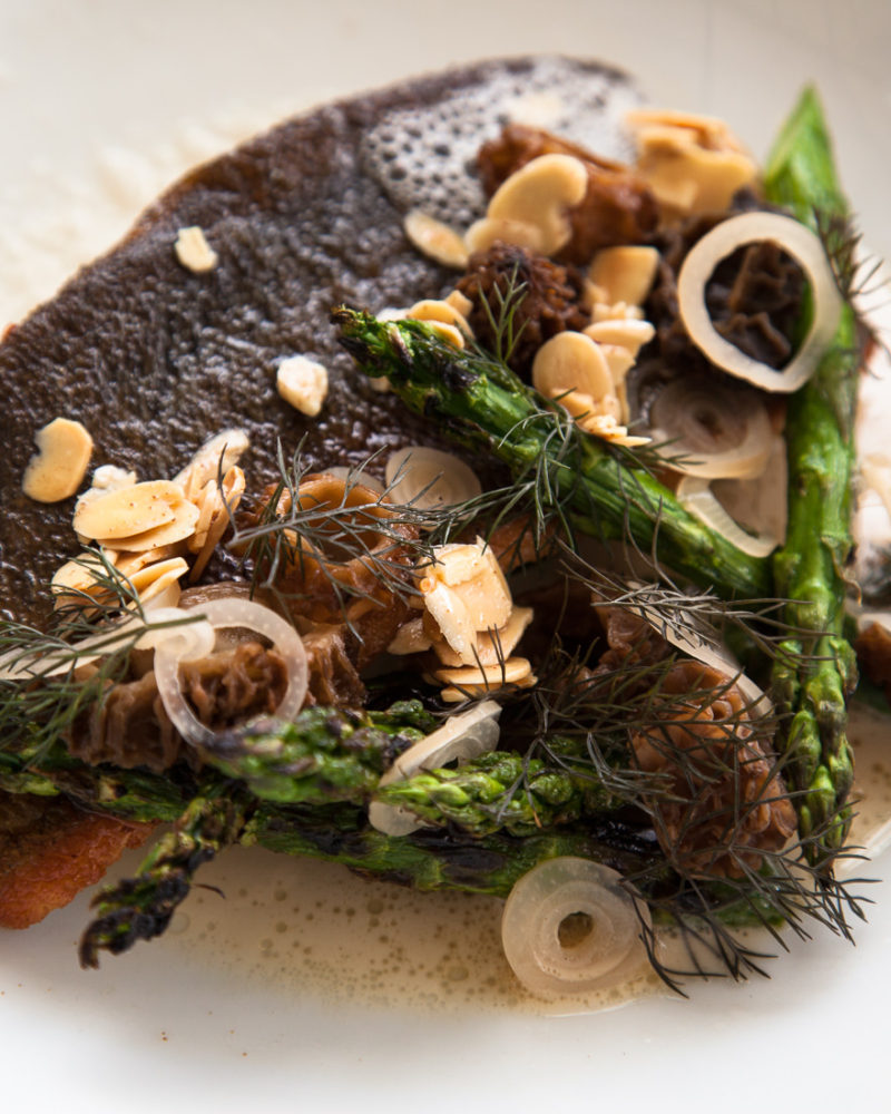 Sunburst Trout with Mushroom Broth