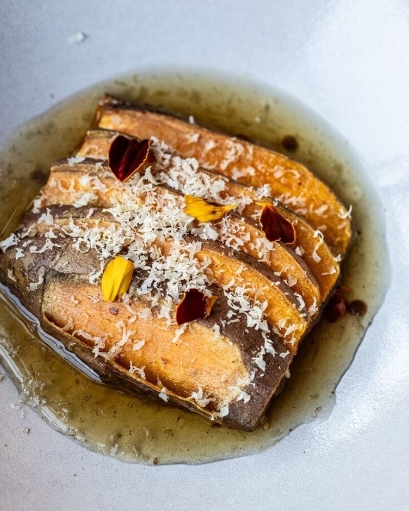 Brown Butter Roasted Sweet Potatoes