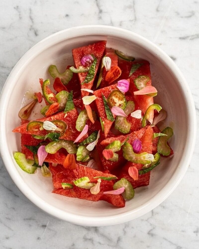 Watermelon and Celery Salad
