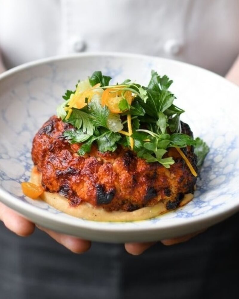 Harissa Roasted Cauliflower